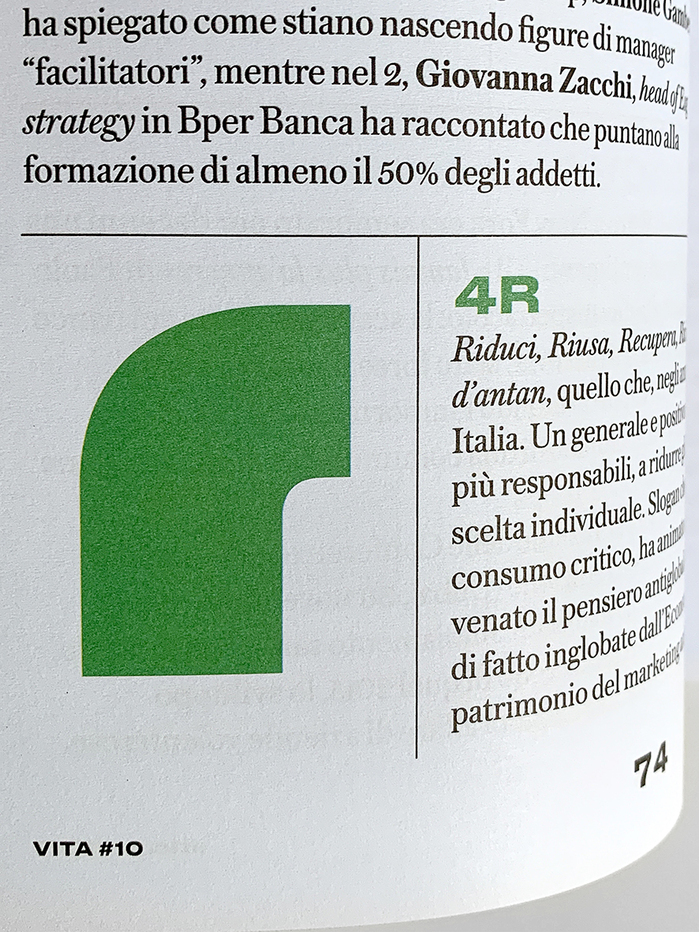 Vita magazine #10, “Sostenibilità” 2