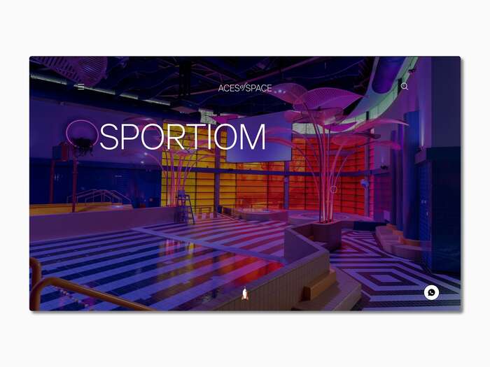 Aces of Space portfolio website 2