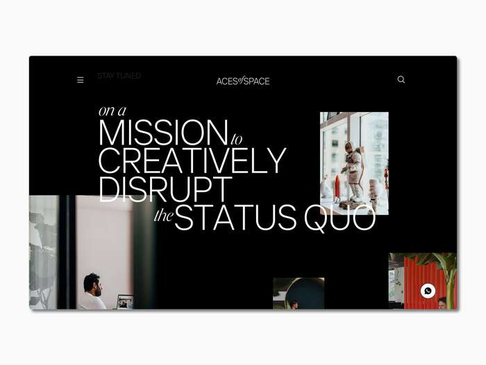 Aces of Space portfolio website 7