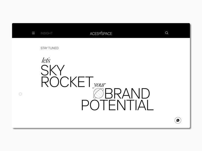 Aces of Space portfolio website 5