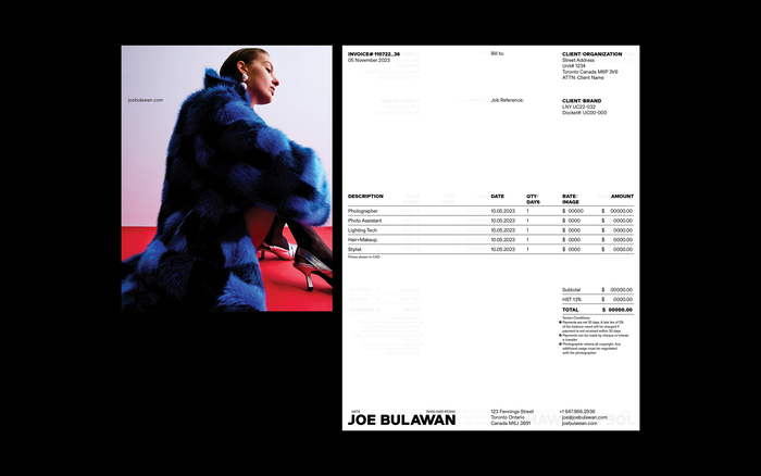 Joe Bulawan visual identity 6