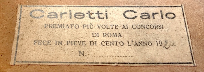 Unnumbered label from 1920