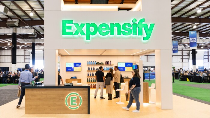 Expensify logo and assets in the physical world