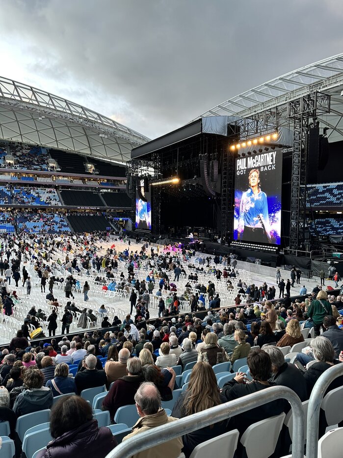 Digital screens at the Allianz Stadium, Sydney