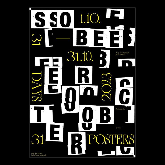 Sober October, Day 10 and 13 posters 3