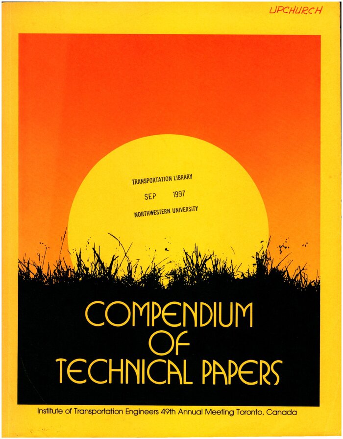 Compendium of Technical Papers, Institute of Transportation Engineers 49th Annual Meeting