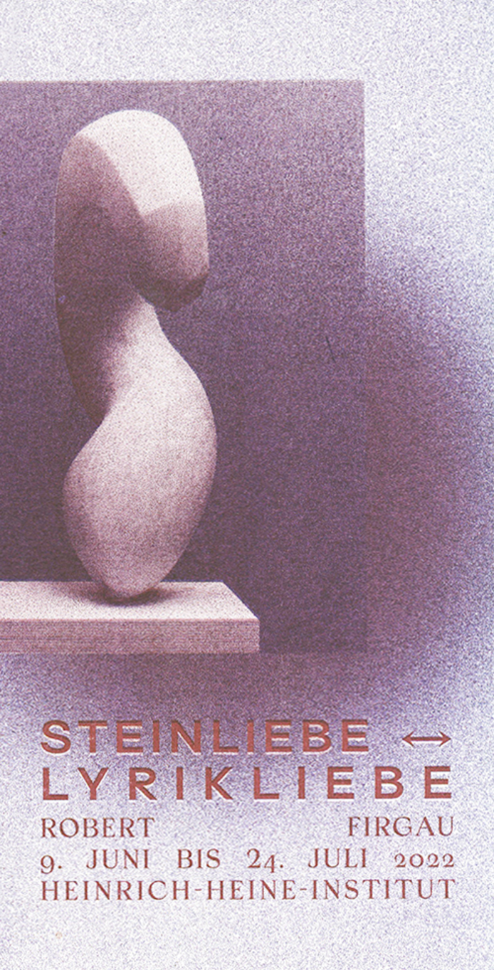Steinliebe – Lyrikliebe exhibition 1