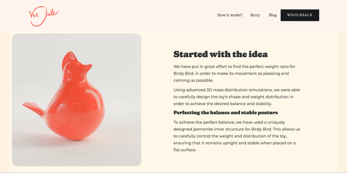 Website text is rendered in .