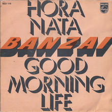 <span>Banzai – “Hora Nata” / “Good Morning Life” single cover</span>
