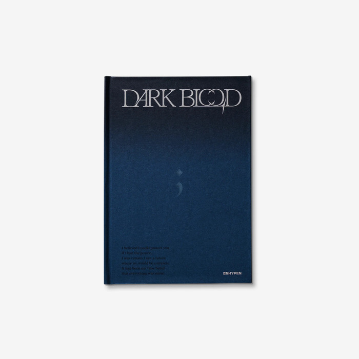 Full version of Dark Blood, containing CD, photo book, photo card (random 1 of 7), message photo card (random 1 of 7), sticker, post card (random 1 of 7), bookmark and poster with lyrics
