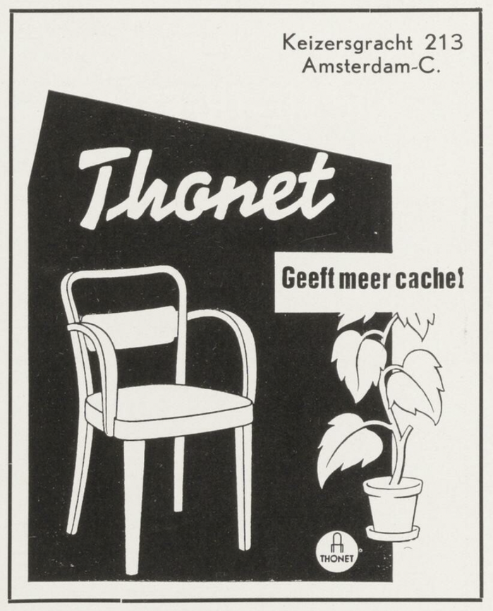 Thonet “Geeft meer cachet” ad