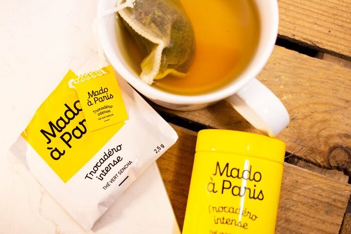 Jar and label design for Trocad&eacute;ro intense tea