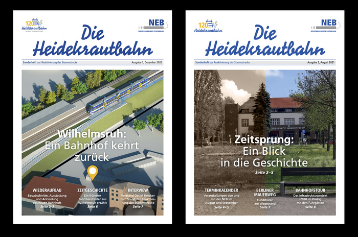 Signal on the cover of Die Heidekrautbahn – a special publication on the line’s history and its reactivation