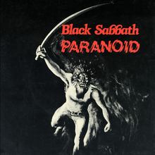 Black Sabbath – “Paranoid” / “Snowblind” single cover