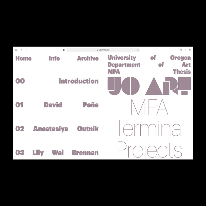 University of Oregon, 2023 MFA Terminal Projects Exhibition 5