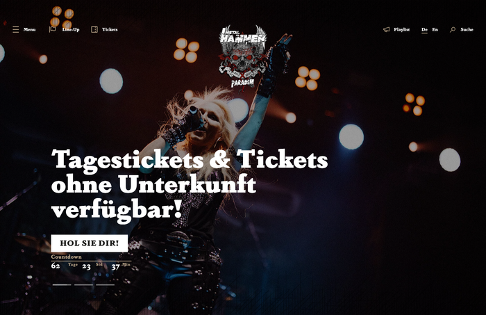 Metal Hammer Paradise website 7