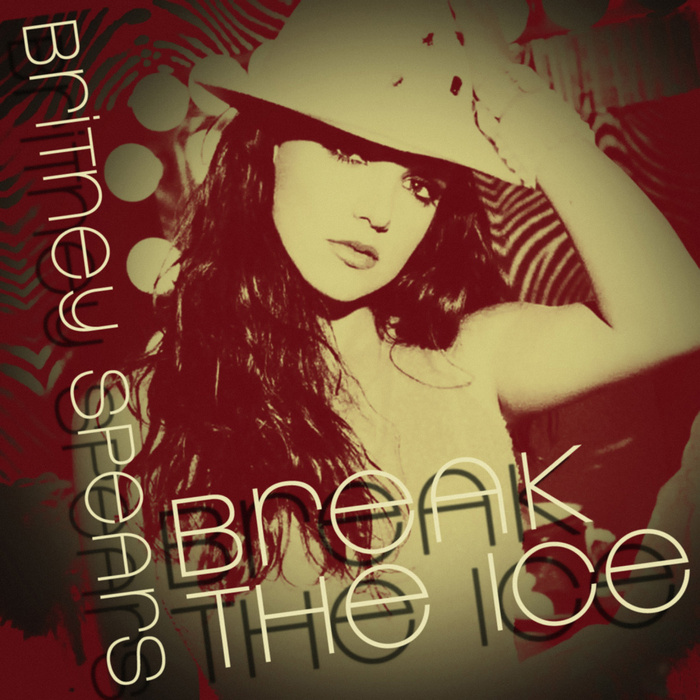 Artwork for official music video for “Break the Ice”; appears to be the same as the single, but possibly with a vignette effect added. Note shadow effect to suggest the lettering is suspended above the background.