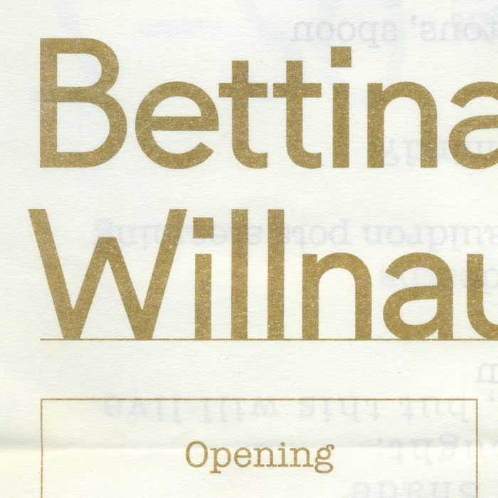 Bettina Willnauer – After Weeks of Yellow (I found a Friend...) exhibition 1