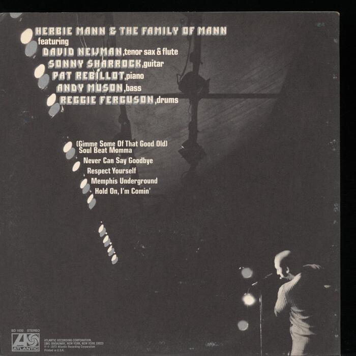 Herbie Mann – Hold On, I’m Comin’  album art 2