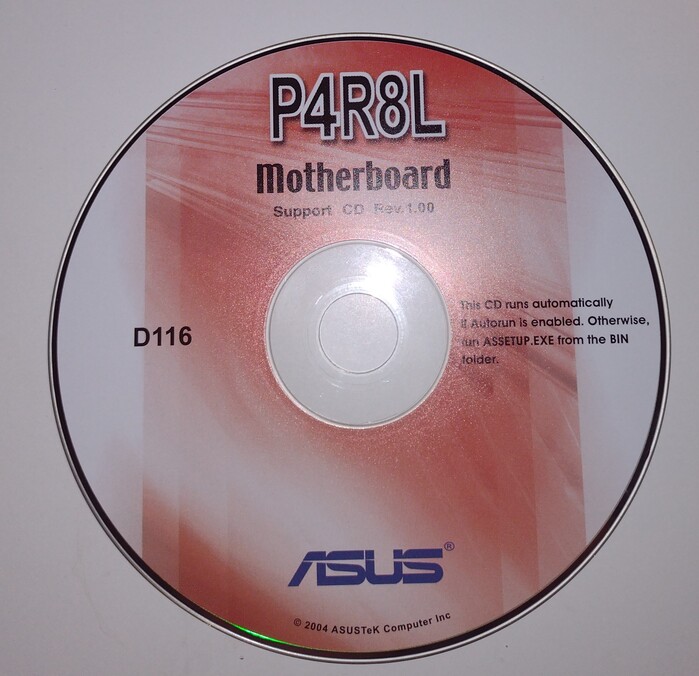 P4R8L Support CD, 2004