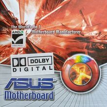 ASUS Motherboard packaging and CDs