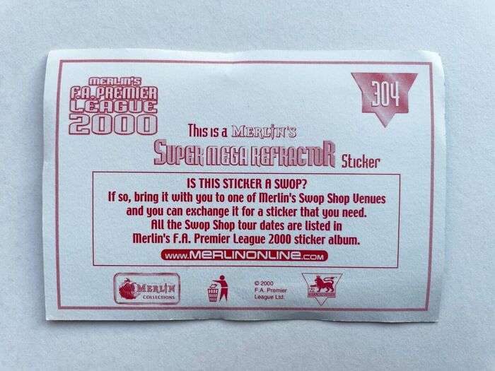 Merlin’s F.A. Premier League 2000 Sticker Collection 11