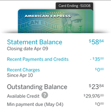 American Express iPhone app