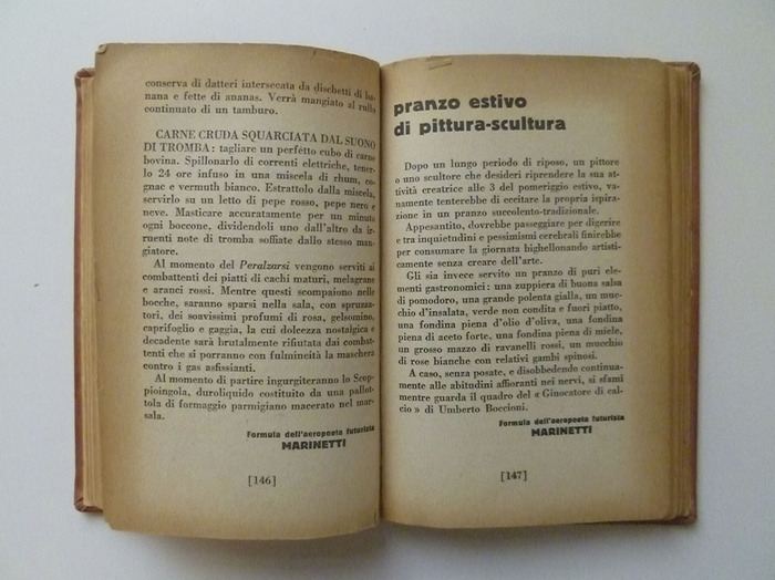 The Futurist’s Cookbook by F. T. Marinetti, 1st edition 7