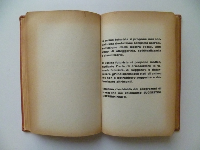 The Futurist’s Cookbook by F. T. Marinetti, 1st edition 3