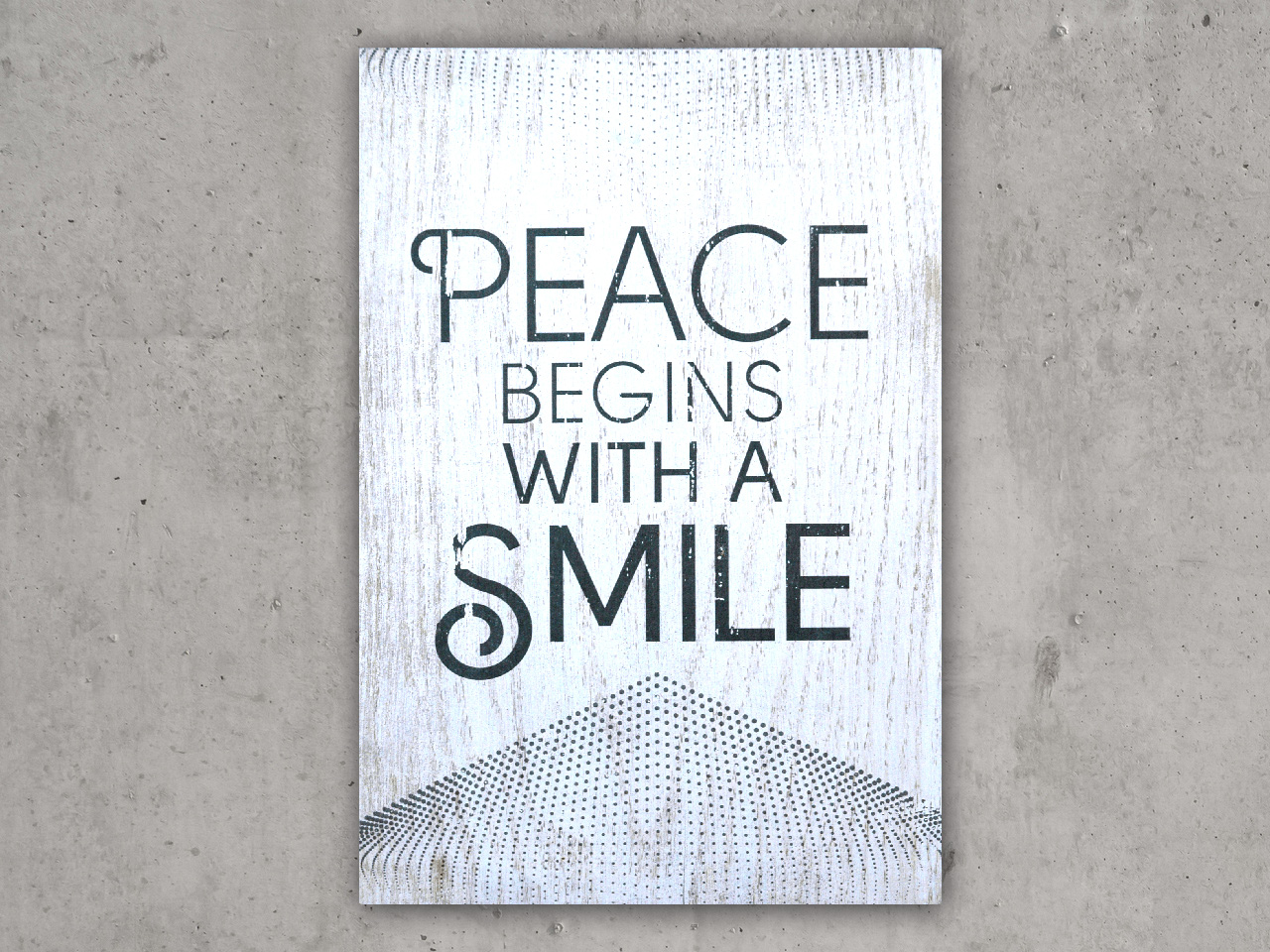 Peace Begins With A Smile Fonts In Use