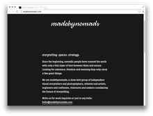 madebynomads website