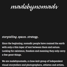 madebynomads website