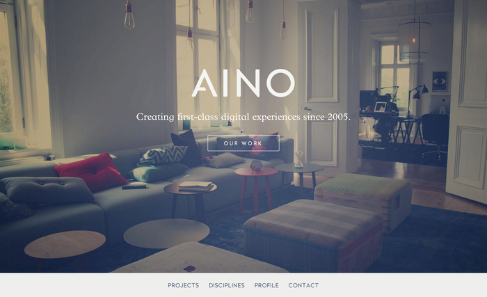 Aino Aktiebolag website 1