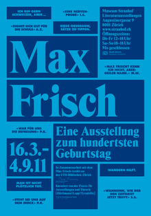 Max Frisch. Eine Ausstellung zum hundertsten Geburtstag