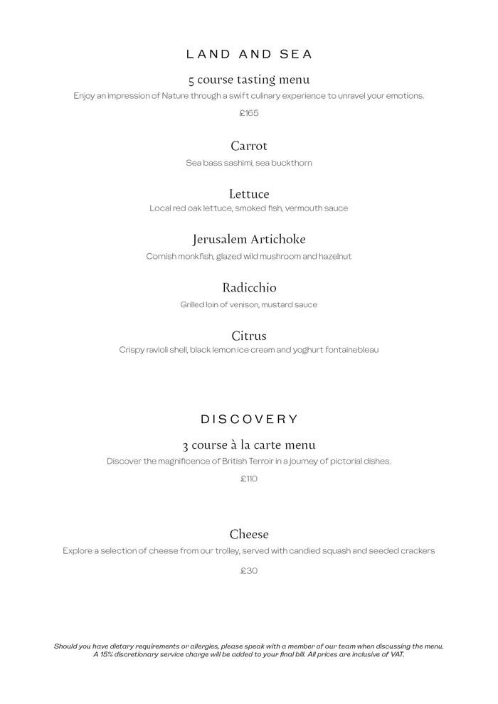 Raffles London menu cards 2