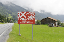 Disentis signs and infographics