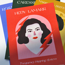 <cite>Inventive Women</cite> postcard series