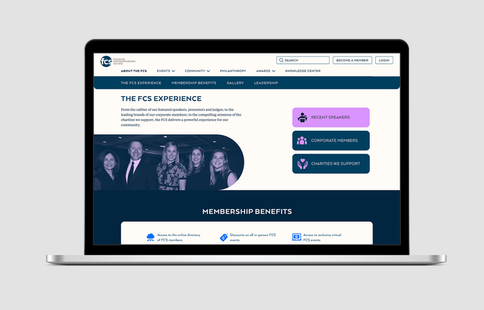 Financial Communications Society website 4
