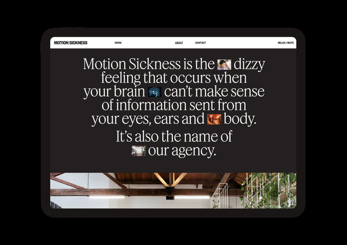 Motion Sickness website 3