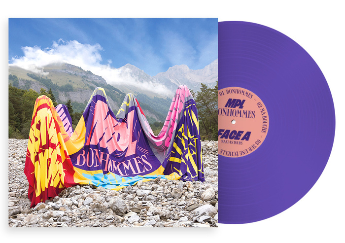 Album cover with vinyl record