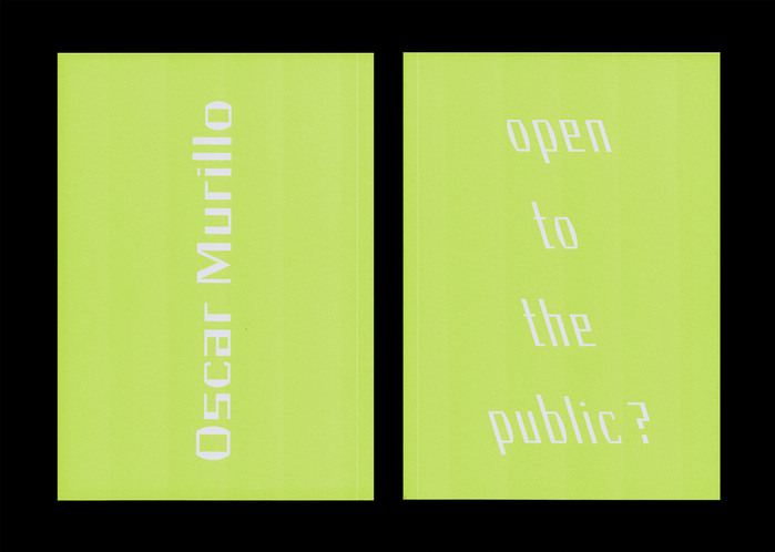 Open to the public? by Oscar Murillo 2
