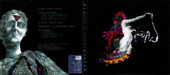 Exterior of the 2017 digipack, with track list and spine set in a yet unidentified typeface