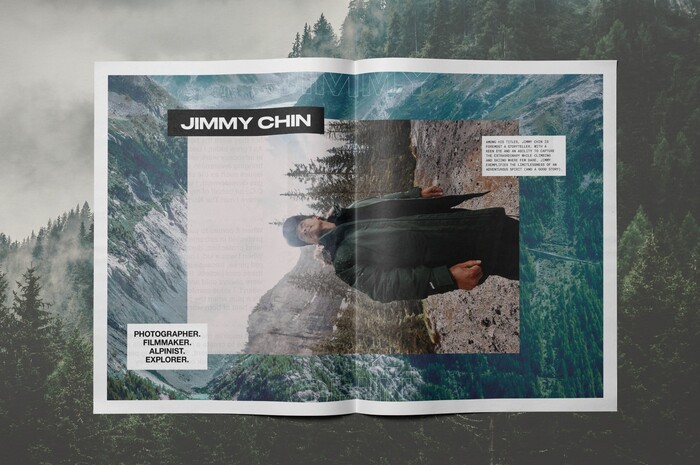 Jimmy Chin looks good wearing Druk Wide. And Parkas.