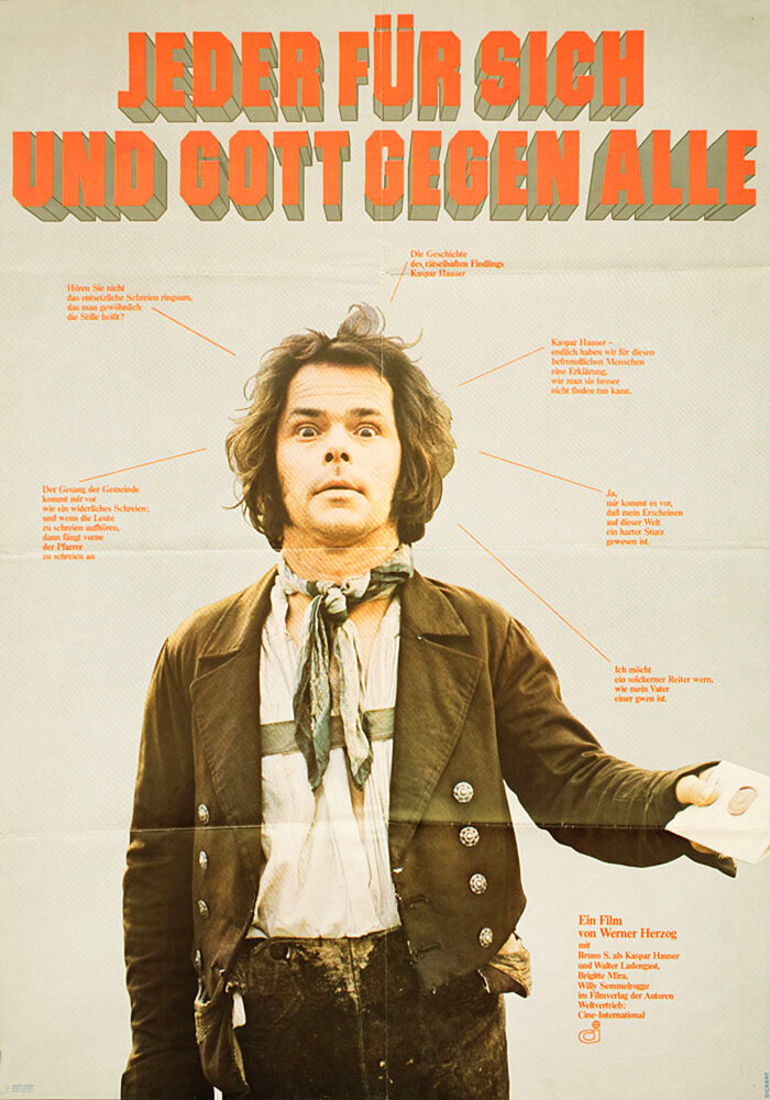 Theatrical release poster (DIN A1) with the small bits in orange 