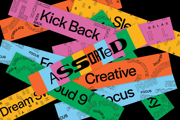 Labels for the Blended SloSmokes that are available in various effects: Focus, Creative, Relax, Stimulate, Cloud 9, Kick Back, Happy Go Lucky, and Dream Sweet Dreams