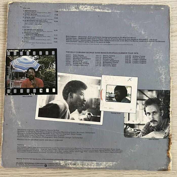 The Billy Cobham / George Duke Band – “Live” on Tour in Europe album art 2
