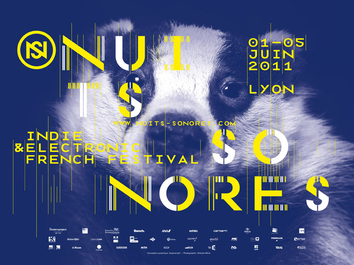 The 2011 poster series featured photographs of nocturnal animals including a badger and a boar.