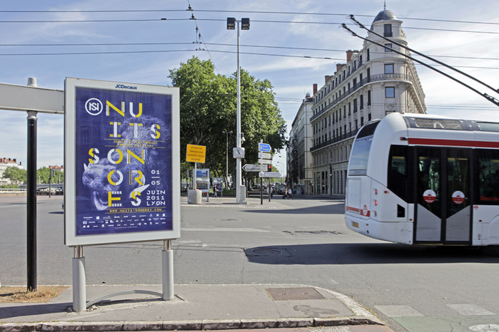 Poster in the streets of Lyon, 2011