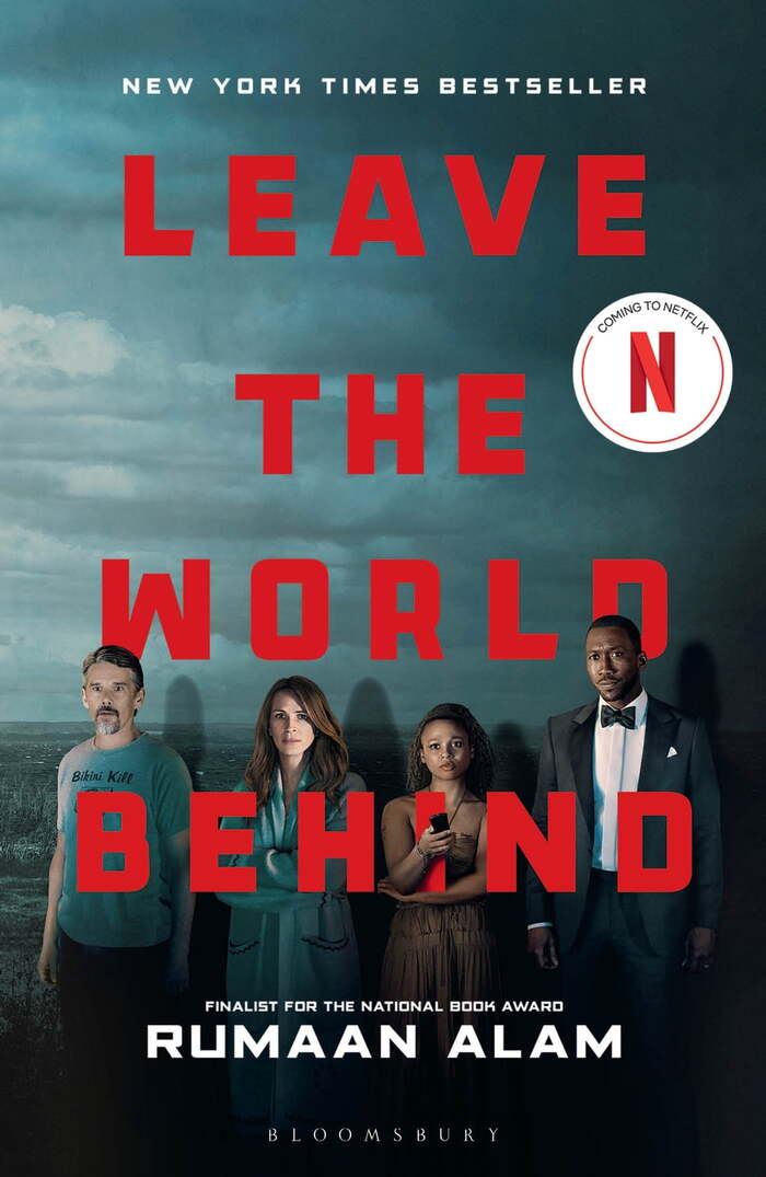 Cover for the movie tie-in edition of Rumaan Alam’s book, published by Bloomsbury