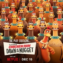 <cite>Chicken Run: Dawn of the Nugget</cite> movie posters